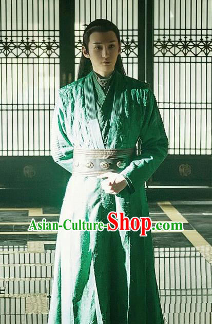 Chinese Traditional Ancient Swordsman Knight Embroidered Costumes for Men