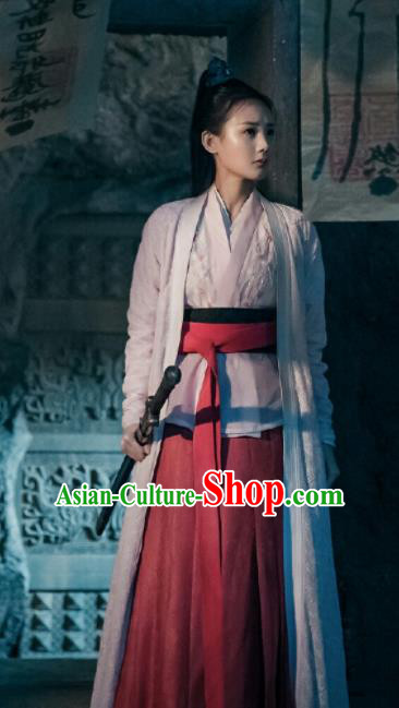 Chinese Traditional Ancient Female Swordsman Knight Embroidered Costumes for Women