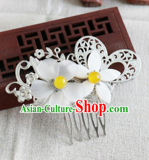 Chinese Traditional Hair Accessories Ancient Hanfu Flowers Hair Comb Hairpins for Women