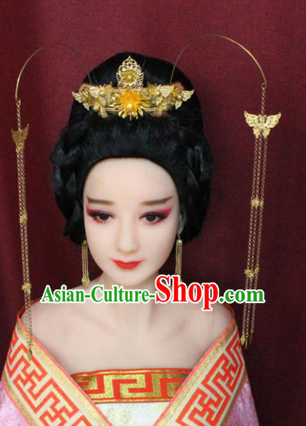 Chinese Traditional Handmade Hair Accessories Ancient Hair Coronet Hairpins for Women