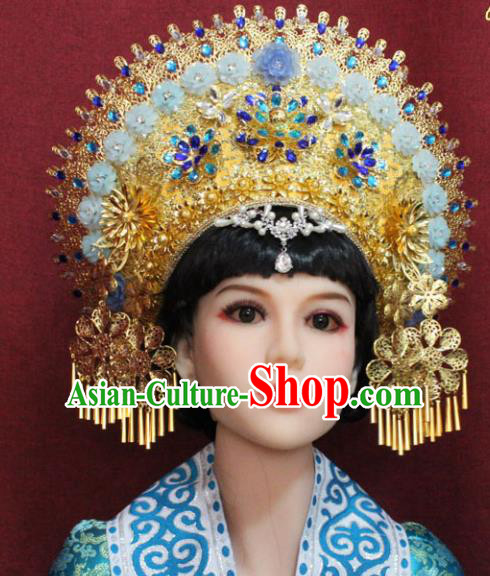 Chinese Handmade Tang Dynasty Queen Phoenix Coronet Ancient Court Hair Accessories for Women