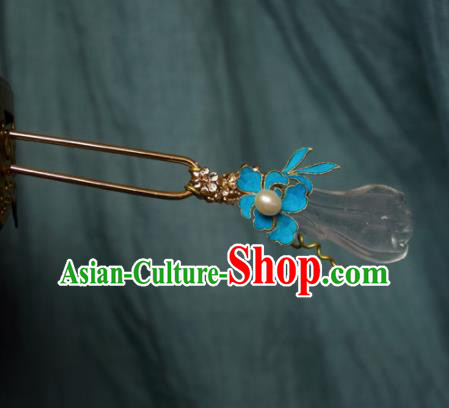 Chinese Handmade Princess Spray Jade Hairpins Ancient Hair Clip Hair Accessories for Women