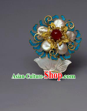 Chinese Ancient Qing Dynasty Shell Hair Comb Hair Accessories Handmade Hairpins for Women