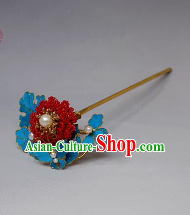 Chinese Ancient Qing Dynasty Hair Accessories Handmade Palace Tian-Tsui Butterfly Hairpins for Women