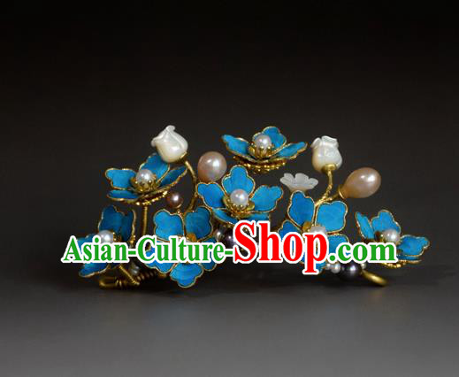 Chinese Handmade Princess Hanfu Hairpins Pearls Hair Stick Ancient Hair Accessories for Women