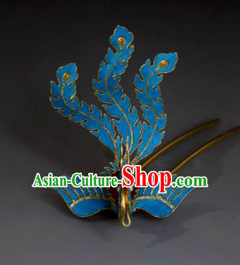 Chinese Handmade Hair Accessories Hanfu Phoenix Hairpins Ancient Flowers Hair Clip for Women