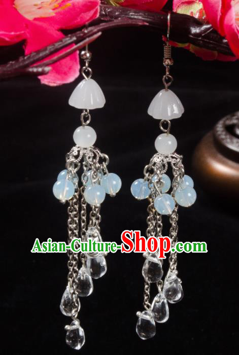 Asian Chinese Traditional Jewelry Accessories Hanfu Beads Earrings for Women