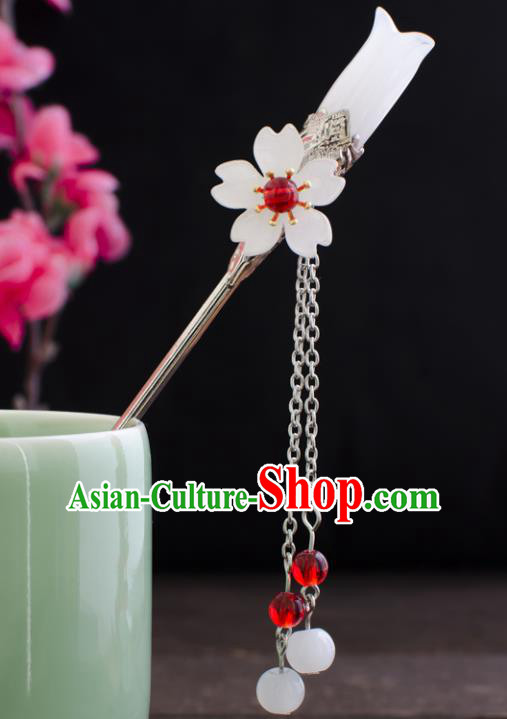 Chinese Ancient Hair Accessories Hanfu Handmade Mangnolia Hairpins for Women