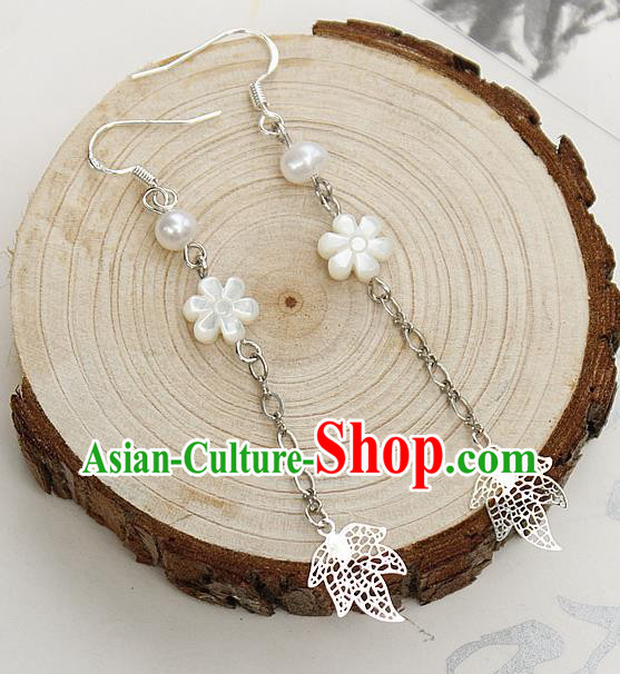 Asian Chinese Traditional Jewelry Accessories Hanfu Traditional Flowers Earrings for Women