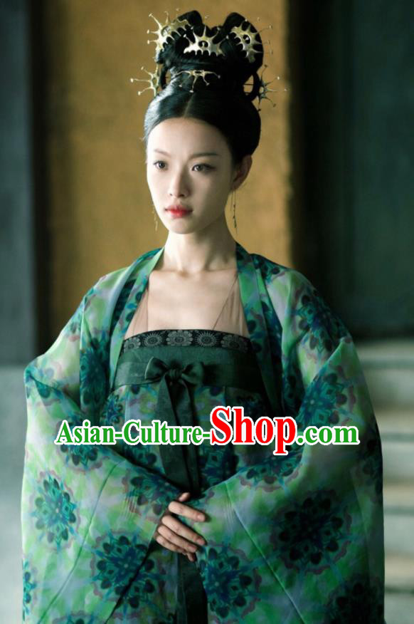 The Rise of Phoenixes Chinese Ancient Princess Hanfu Dress Tang Dynasty Palace Lady Costumes and Headpiece Complete Set