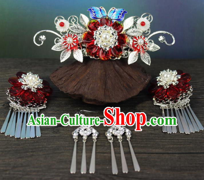 Chinese Ancient Handmade Palace Hanfu Hairpins Hair Accessories Hair Comb for Women