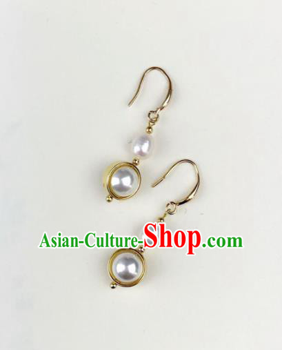 Top Grade Chinese Jewelry Accessories Wedding Hanfu Pearl Earrings for Women