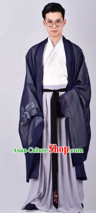 Chinese Ancient Swordsman Clothing Traditional Ming Dynasty Cabinet Minister Costumes for Men