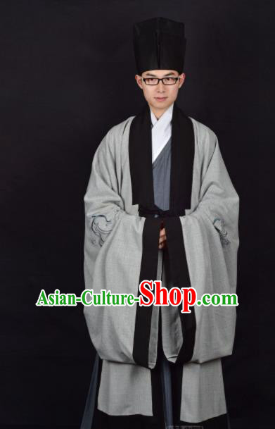 Chinese Ancient Taoist Clothing Traditional Han Dynasty Minister Costume for Men