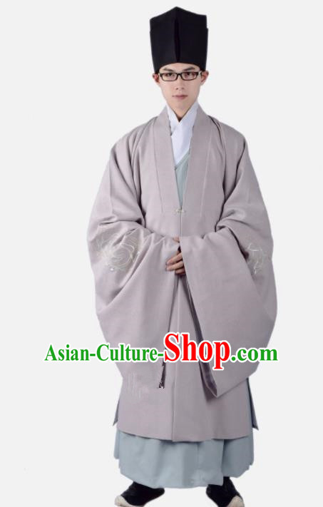 Chinese Ancient Taoist Clothing Traditional Han Dynasty Minister Costume for Men