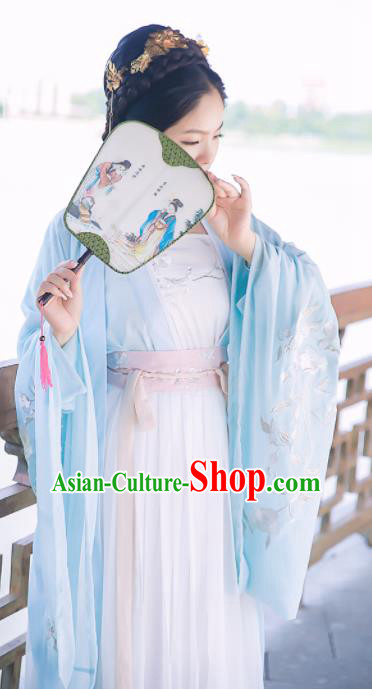 Chinese Ancient Palace Lady Dress Tang Dynasty Princess Embroidered Costumes for Rich Women