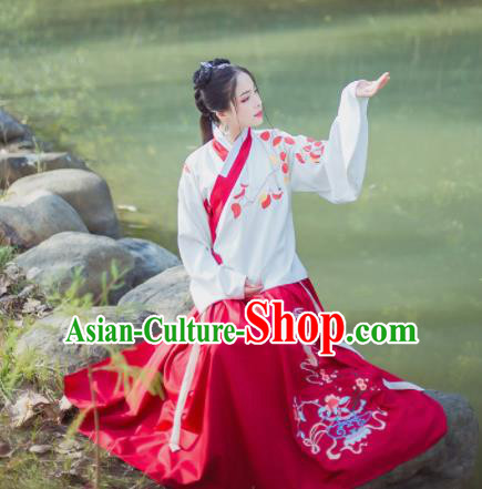 Chinese Ancient Hanfu Dress Traditional Ming Dynasty Princess Costume for Women