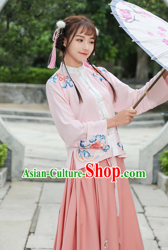 Chinese Ancient Palace Lady Hanfu Han Dynasty Imperial Concubine Queen Embroidered Historical Costumes