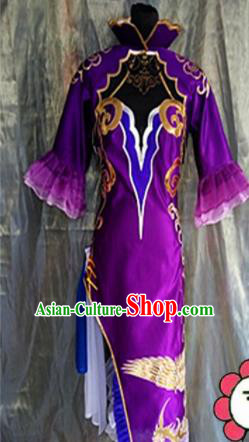 Asian Chinese Cosplay Peri Costume Ancient Swordswoman Dress for Women