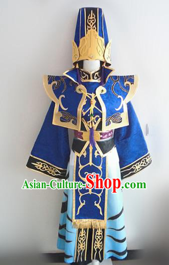 Asian Chinese Cosplay Nobility Childe Costume Ancient Taoist Swordsman Clothing for Men