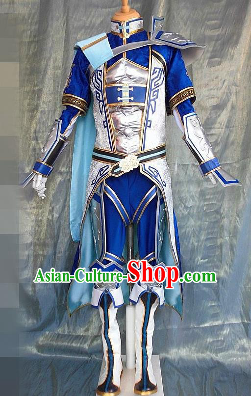 Asian Chinese Cosplay Customized Warriors Costume Ancient Swordsman Clothing for Men