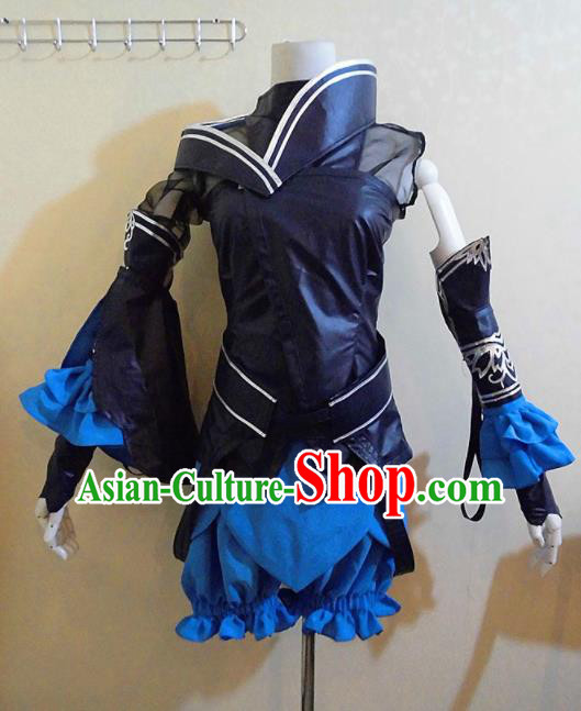 Asian Chinese Cosplay Female Swordsman Costume Ancient Young Lady Clothing for Women