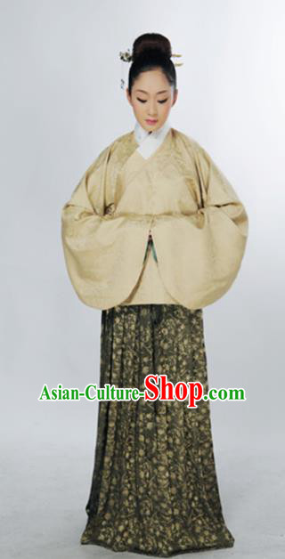 Traditional Chinese Ming Dynasty Marquise Costume Ancient Palace Lady Blouse and Skirt for Women