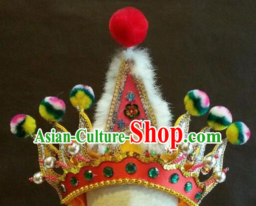 Traditional Chinese Beijing Opera Hair Accessories Percussion Hat for Men