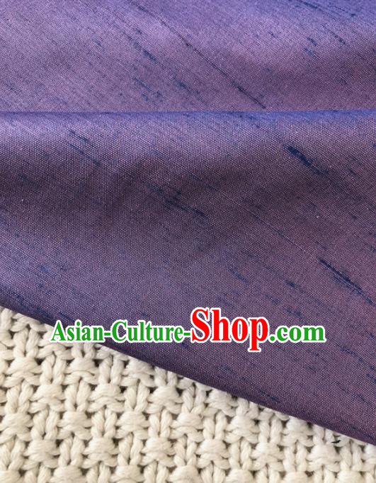 Asian Chinese Traditional Fabric Classical Pattern Purple Brocade Cheongsam Cloth Silk Fabric