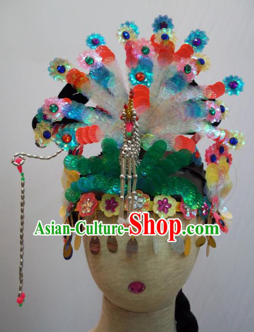 Traditional Chinese Beijing Opera Diva Hair Accessories Peri Princess Headwear for Kids