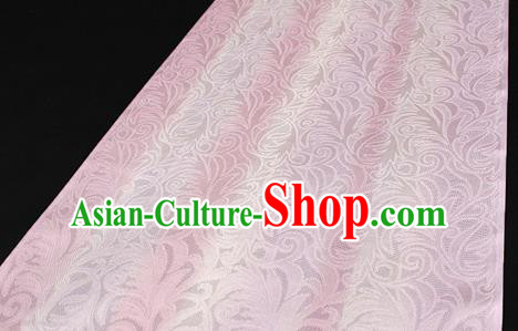 Asian Chinese Traditional Pink Silk Fabric Royal Pattern Brocade Cheongsam Cloth Silk Fabric