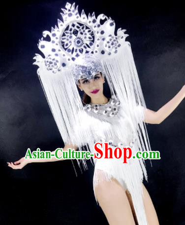 Professional Stage Performance Costume Halloween Christmas Cosplay Clothing and Headwear for Women