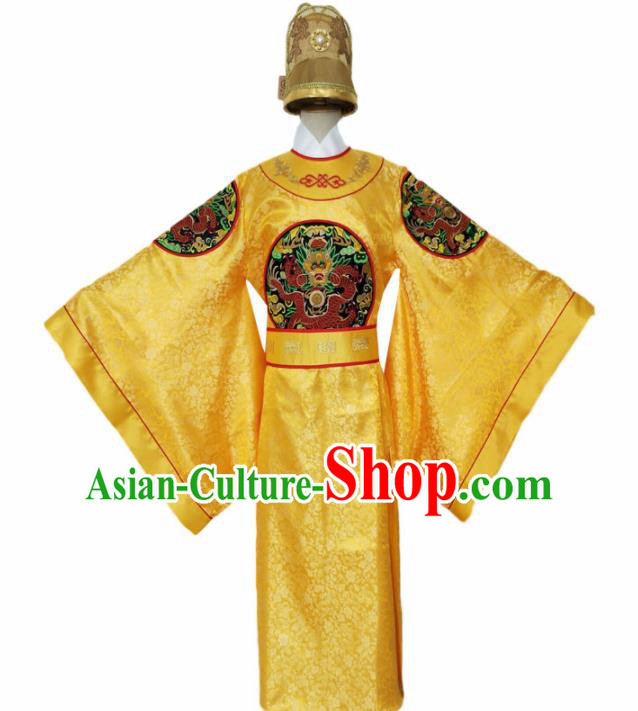 Chinese Song Dynasty Emperor Costume Ancient Imperial Robe for Men