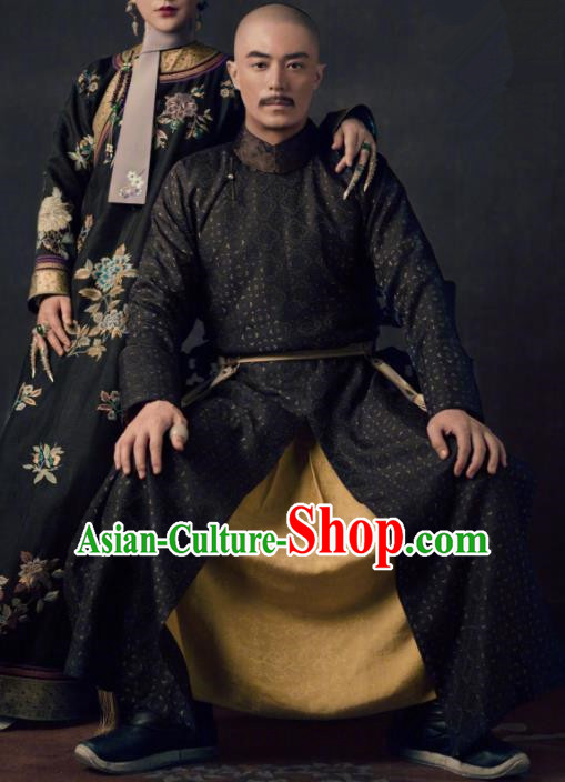 TV Ruyi Royal Love in the Palace Chinese Ancient Qing Dynasty Emperor Qianlong Informal Costumes for Men