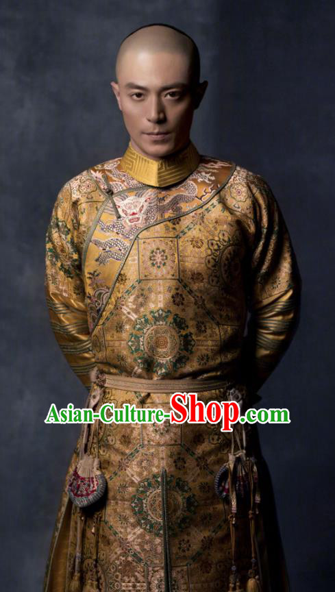 Ruyi Royal Love in the Palace Chinese Ancient Qing Dynasty Qianlong Emperor Costumes for Men