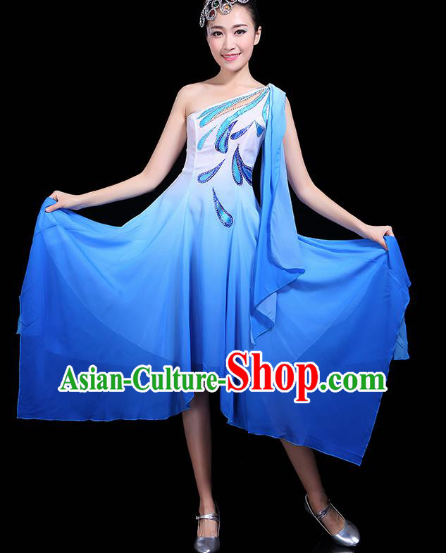 Traditional Chinese Fan Dance Folk Dance Costume Classical Yangko Dance Classical Dance Dress