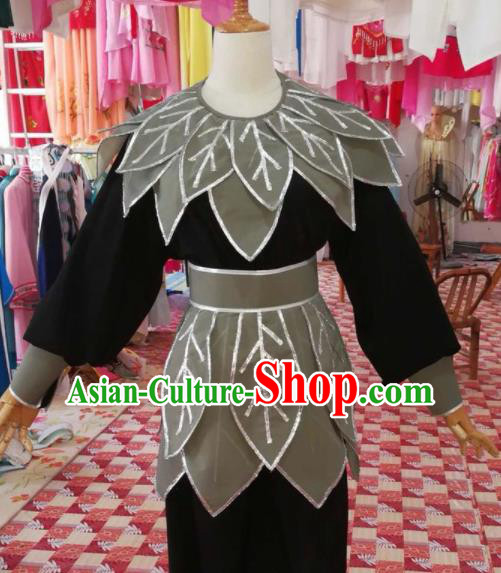 Chinese Traditional Beijing Opera Takefu Costume Nezha Lotus Clothing for Adults