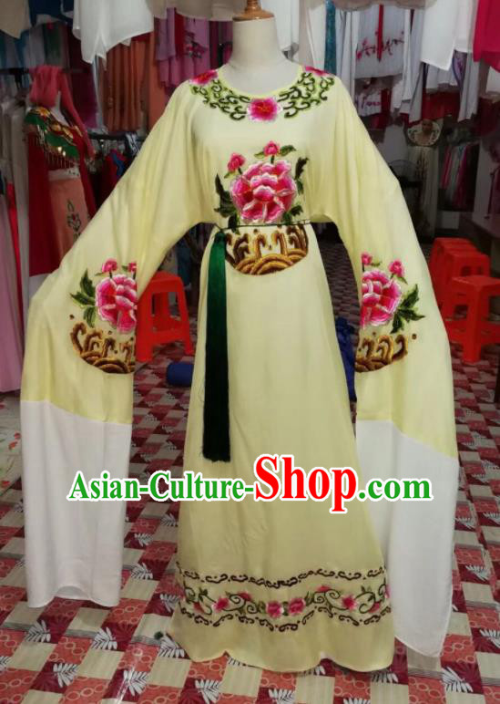 Chinese Traditional Beijing Opera Yellow Robe Peking Opera Niche Costume for Adults