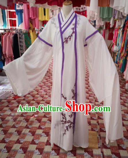 Chinese Traditional Beijing Opera Niche Costume Peking Opera Scholar White Clothing for Adults