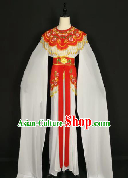 Chinese Traditional Beijing Opera Princess Red Dress Peking Opera Actress Costume for Adults