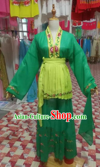 Chinese Traditional Beijing Opera Young Lady Clothing Peking Opera Mui Tsai Costume for Adults