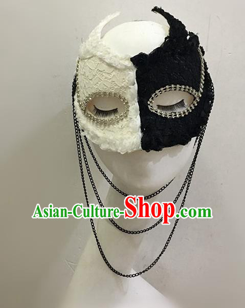 Top Halloween Stage Show Accessories Brazilian Carnival Catwalks Face Chain Masks