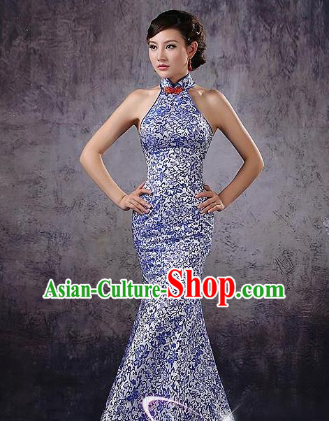 Chinese Traditional Costume Classical Qipao Dress Elegant Cheongsam for Women