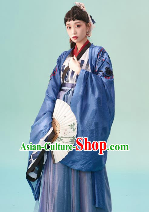 Chinese Jin Dynasty Nobility Women Hanfu Dress Ancient Princess Costumes Complete Set