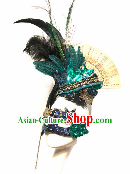 Top Halloween Stage Show Hair Accessories Brazilian Carnival Catwalks Headdress for Women