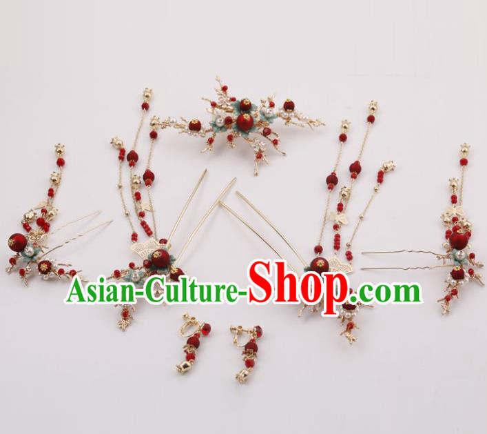 Top Chinese Traditional Hair Accessories Ancient Classical Hair Clips Palace Hairpins Complete Set for Women