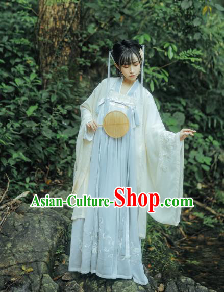 Chinese Traditional Tang Dynasty Princess Replica Costumes Ancient Peri Hanfu Dress for Women