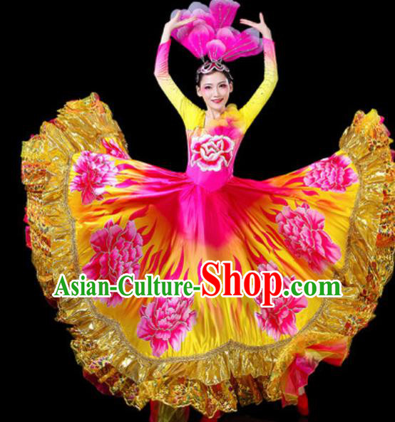 Top Grade Stage Show Chorus Costumes Group Dance Modern Dance Dress for Women