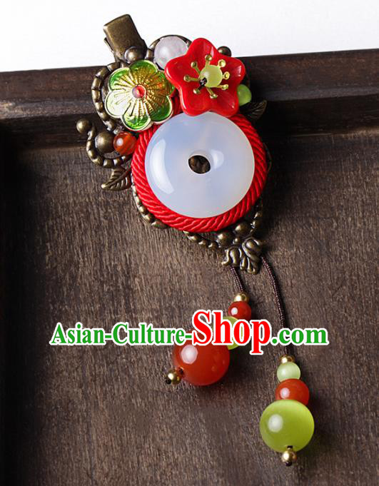 Chinese Traditional Hair Accessories National Hanfu Cloisonne Hair Stick for Women