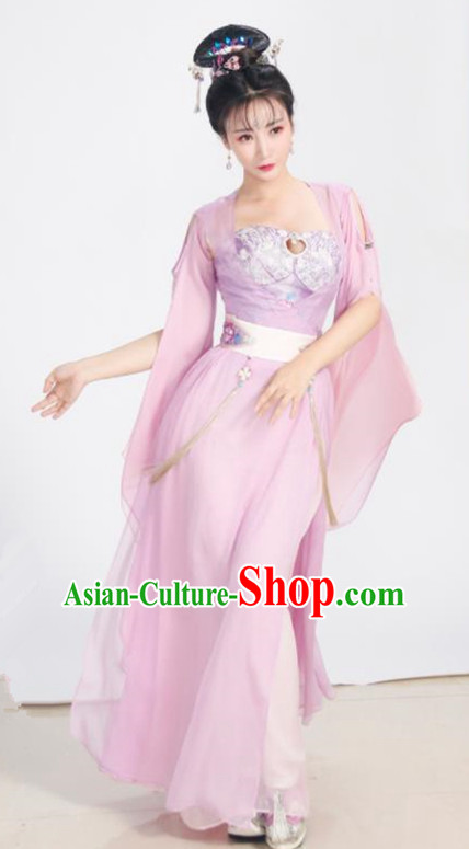 Chinese Ancient Drama Goddess Peri Pink Hanfu Dress Traditional Ming Dynasty Imperial Consort Replica Costumes for Women